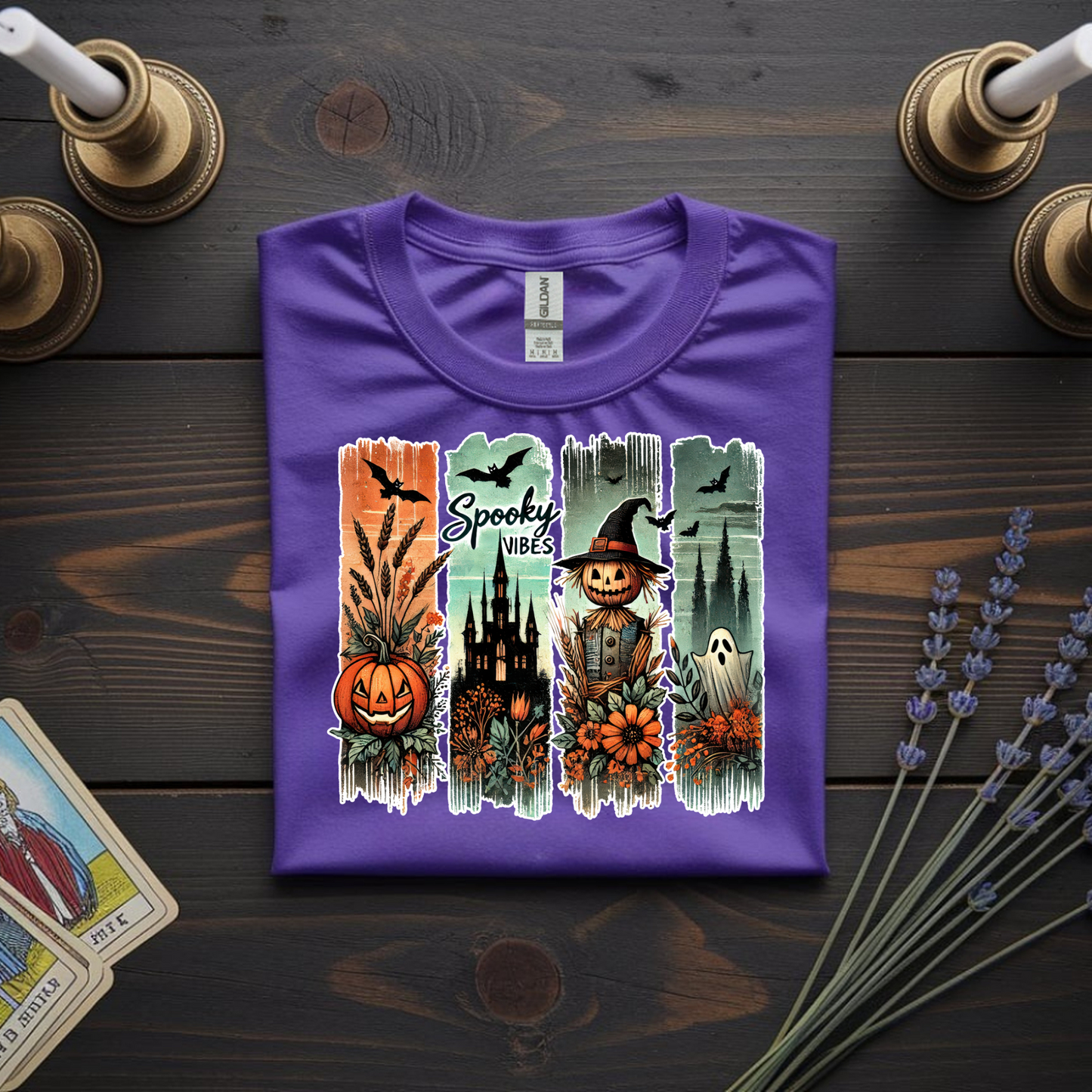Spooky Vibes – Halloween Scene Tee