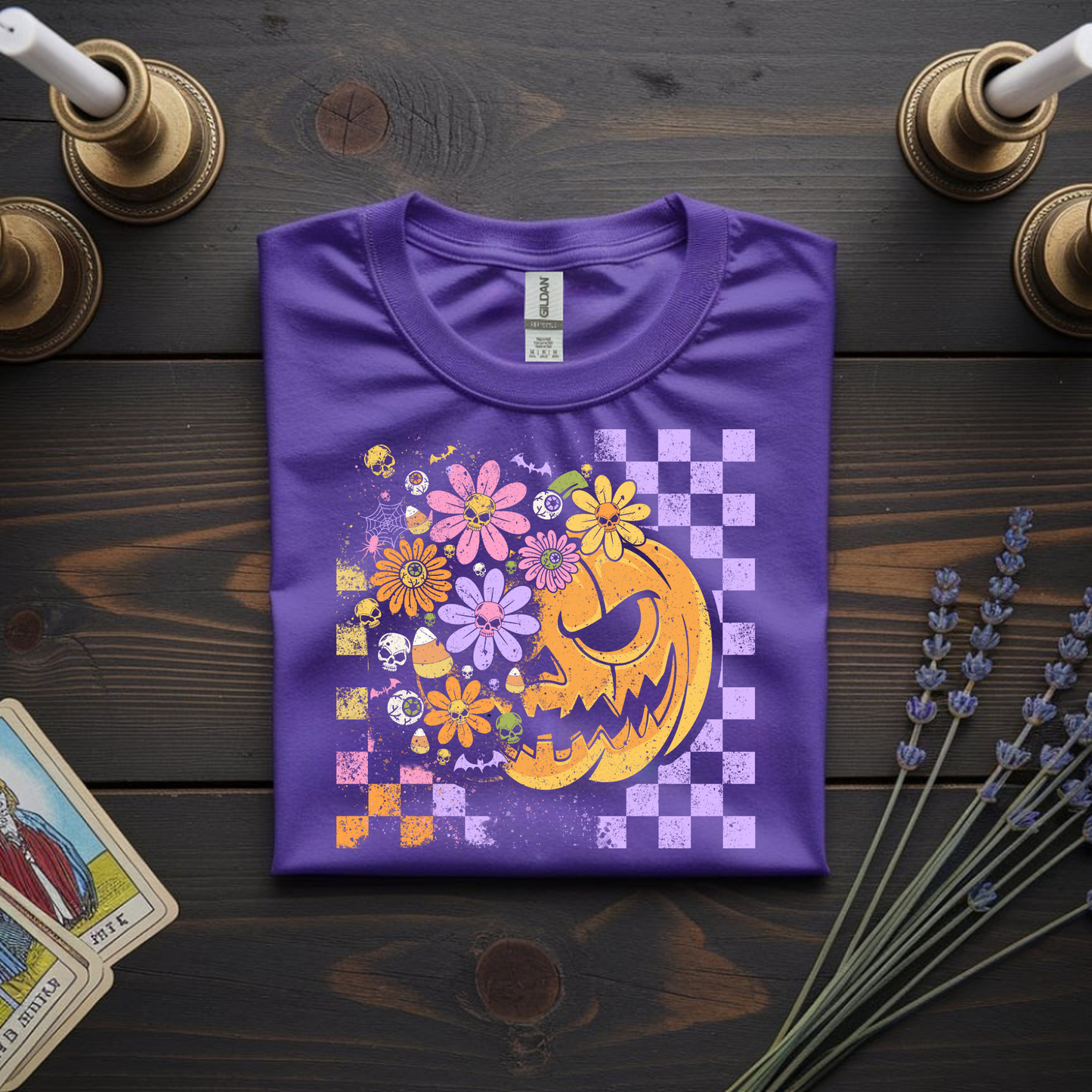 Floral Jack-O’-Lantern – Halloween Graphic Tee