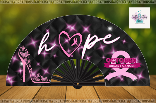Hope – October Breast Cancer Awareness Clack Fan