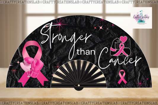 Stronger Than Cancer – Breast Cancer Awareness Clack Fan