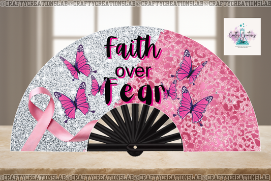 Faith Over Fear – Breast Cancer Awareness Clack Fan