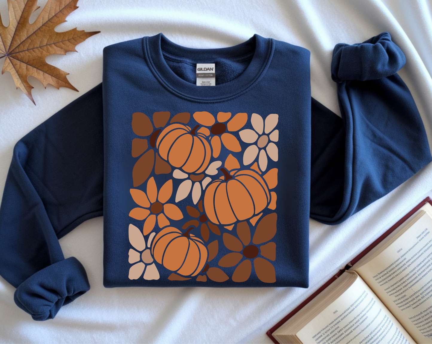 Boho Floral Pumpkin – Fall Sweatshirt